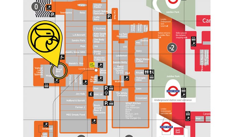 Canary Wharf - Mall Map